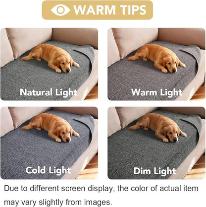 H.VERSAILTEX Non Slip Pet Couch Cover Chenille Dog Bed Protector Thick Soft - Image 7