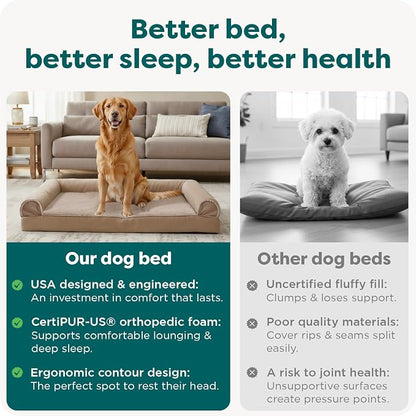 Furhaven Orthopedic Dog Bed for Large Dogs w/ Removable Bolsters & Washable - Image 7