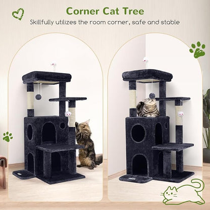 Globlazer Cat Tree Tower for Indoor Cats, 50-inch Adult Cat Tree House for - Image 2