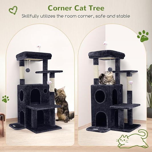Globlazer Cat Tree Tower for Indoor Cats, 50-inch Adult Cat Tree House for - Image 2
