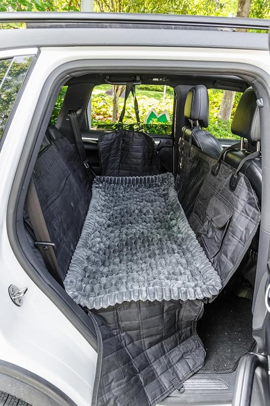 Non-Slip Dog Bed Mat for Car, Fuzzy Backseat Pet Mat, Travel Pet-Friendly Seat - Image 2