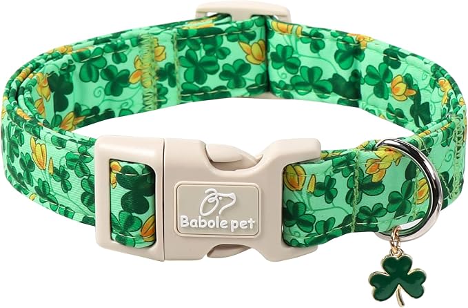 St. Patrick's Day Dog Collar for Small Dogs by Babolepet