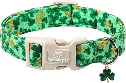 St. Patrick's Day Dog Collar for Small Dogs by Babolepet