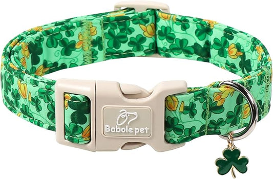 St. Patrick's Day Dog Collar for Small Dogs by Babolepet