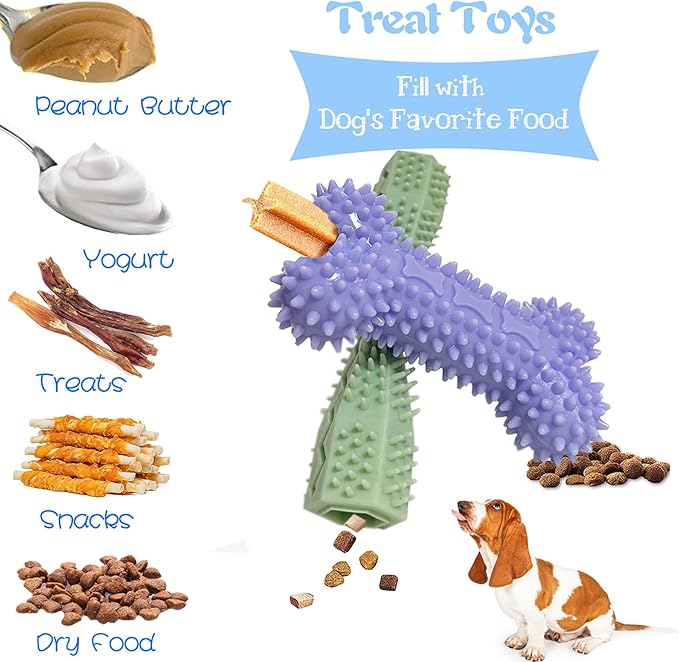 4 Pack Puppy Toys for 2-8 Months Pets Dog Chew Toy for Small Puppies Teething - Image 4