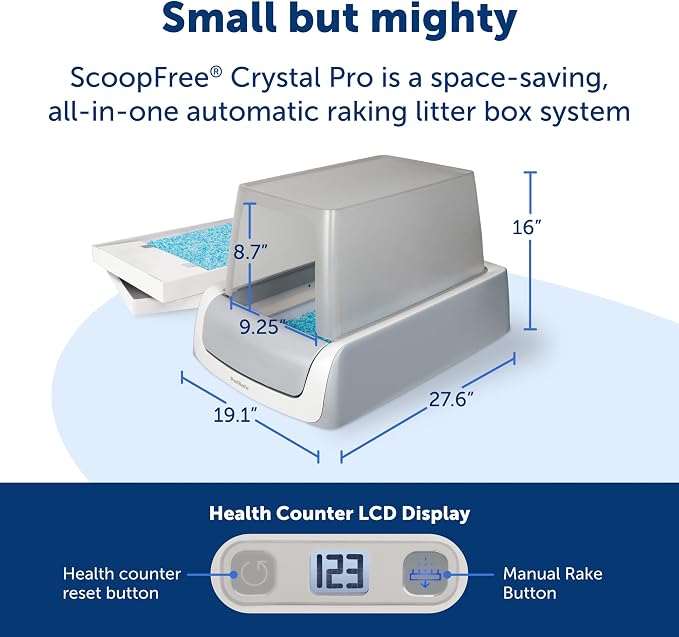 PetSafe Legacy ScoopFree Crystal Pro Self-Cleaning Automatic Cat Litter Box - Image 3