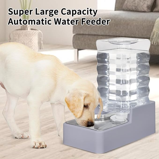 Automatic Water Dispenser Large: Upgraded 100% BPA-Free 8L Light Gray Stainless - Image 4