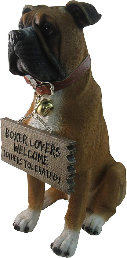 DWK Front Porch Dog Outdoor Welcome Sign Decorative Statue | Cute Dog Welcome - Image 2