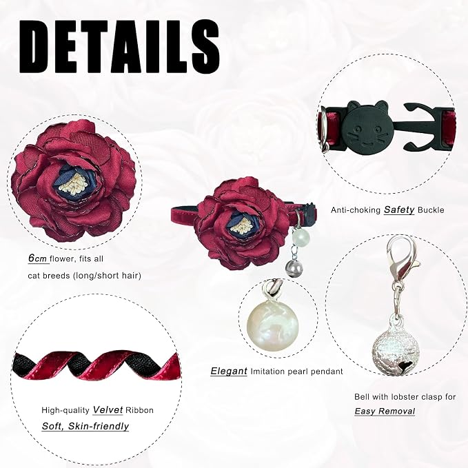 Fupo Cat Collars for Girl Cats - Image 2