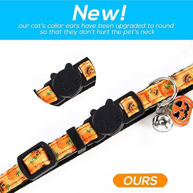 Yizepet Cat Collars with Bells, Breakaway Kitten Collar, Cute Kitty Collar - Image 4