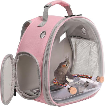 Small Bird Travel Backpack Carrier Cage, Backpack to Transport Backpack Carrier by halinfer