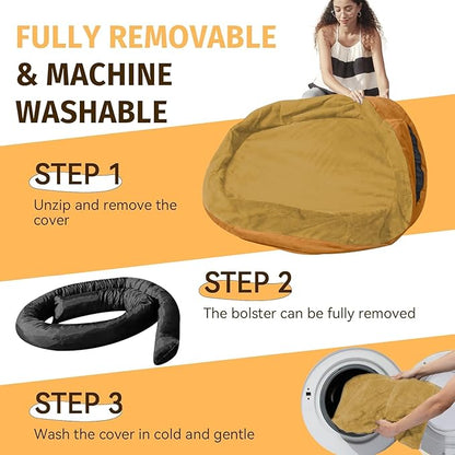 Orthopedic Washable Large Dog Bed: Cooling Dog Bed - Image 5