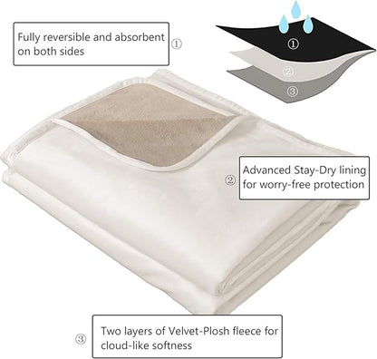 Ameritex Pet Bed Blanket Reversible 100% Waterproof Velvet Super Soft - Image 4