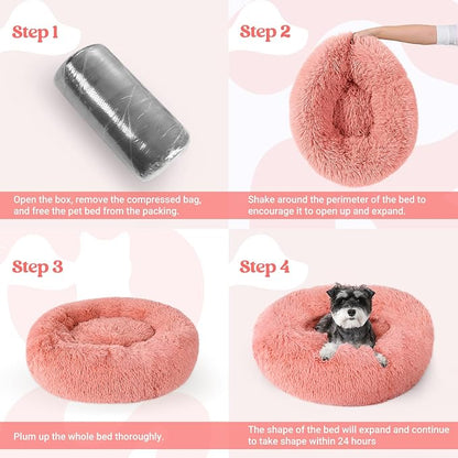 rabbitgoo Calming Dog Bed for Small Medium, 27 inches Pet Bed Machine Washable - Image 9
