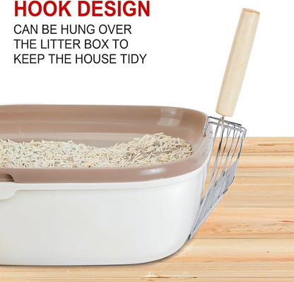 Ownpets Iron Metal Cat Litter Scoop, Heavy Duty Kitty Litter Scooper & Speed - Image 5