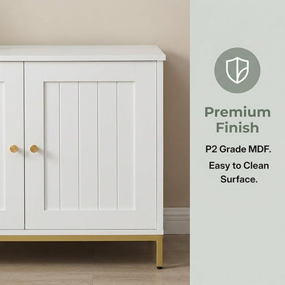 Homhedy Cat Litter Box Enclosure, Cat Washroom Furniture - Image 7