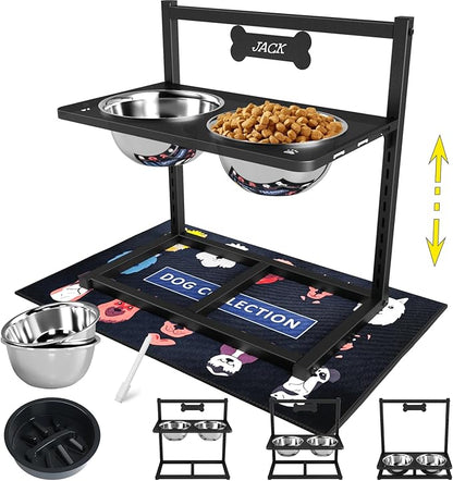 9 Height Adjustable Dog Bowl Stand by ADENGL