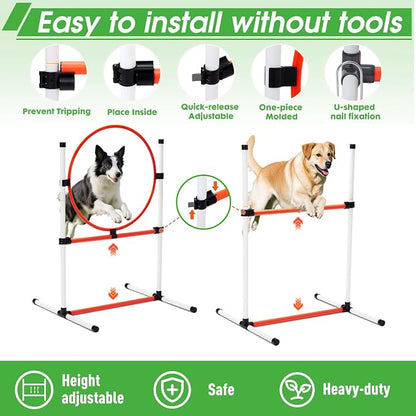 Dog Agility Course Backyard Set, Dog Agility Equipment, Pet obstacle Course - Image 4