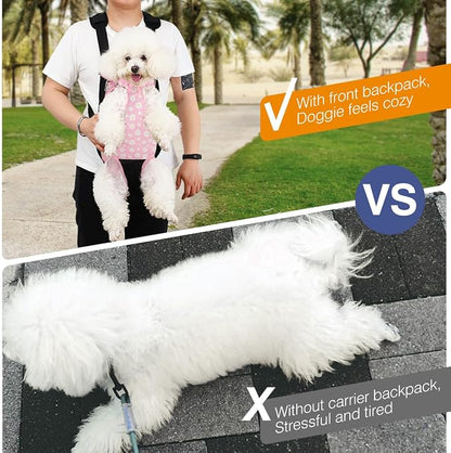 Pawaboo Pet Carrier Backpack, Adjustable Pet Front Cat Dog Carrier Backpack - Image 6