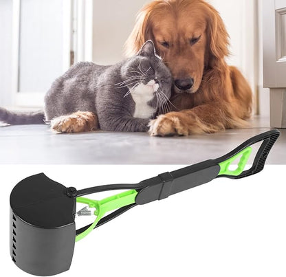 Pet Pooper Scooper, Long Handle Folding Poop Scoop, Stable Jaw Scoop Easy - Image 2
