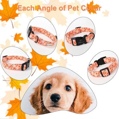 Fall Dog Collar, Cute Football Pattern Puppy Collar - Image 5
