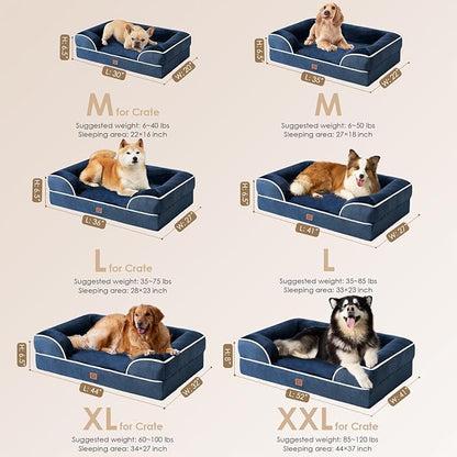 EHEYCIGA Orthopedic Dog Beds for Large Dogs, Waterproof Memory Foam Large Dog - Image 5