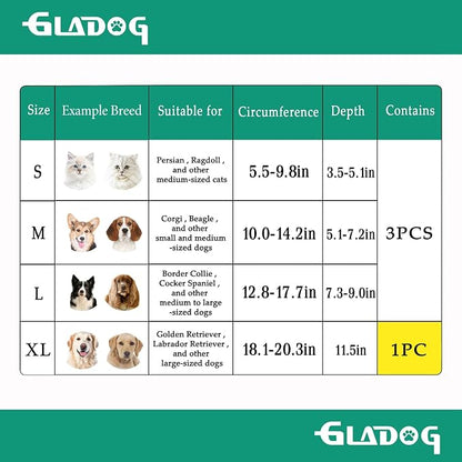 GLADOG Soft Dog Cone Collar, Dog Recovery Collar, Adjustable E-Collar - Image 5