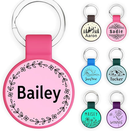 Silent Silicone Dog Tags, Custom Engraved Pet ID Tags by Brayhoo