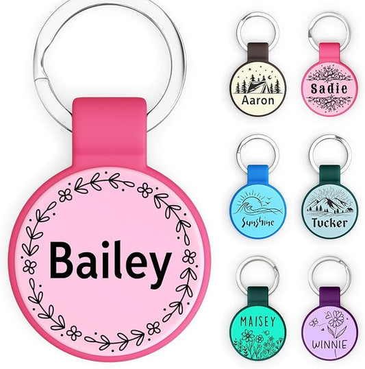 Silent Silicone Dog Tags, Custom Engraved Pet ID Tags by Brayhoo