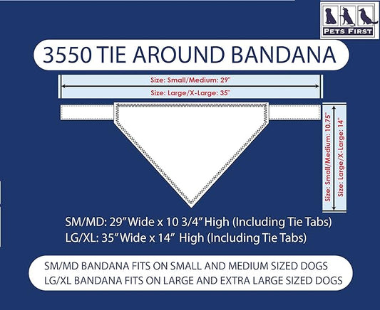 Pets First NFL New England Patriots TIE Dog Bandana, Small/Medium. Ultimate - Image 2