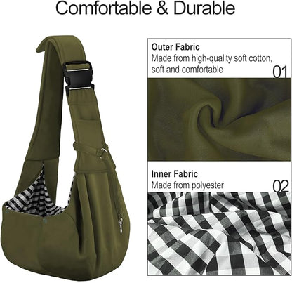 PETLOFT Reversible Dog Cat Sling Carrier, Small Dog Carrier, Adjustable Dog - Image 3