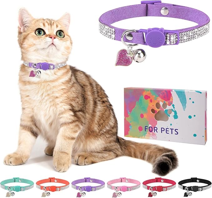 Rhinestone Cat Collar Breakaway by DILLYBUD