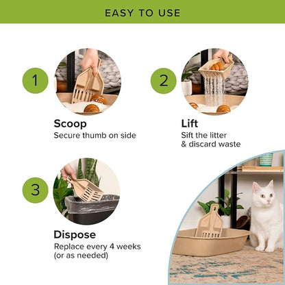 Kitty Sift FiberScoop Disposable Litter Scoop, Plastic-Free & Sustainable - Image 3