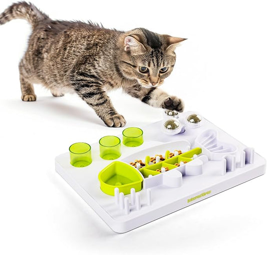 ALL FOR PAWS Interactive Cat Puzzle Feeder by Home