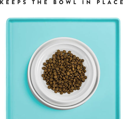 CatGuru Cat Food Mat, Small & Large Pet Feedingd Mat, 100% Waterproof Cat Mats - Image 4