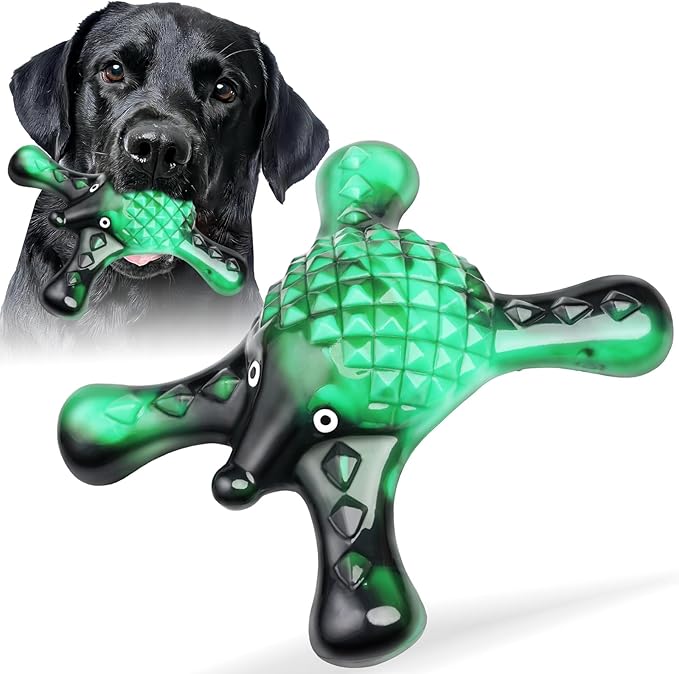 Dog Toys for Aggressive Chewers, Nylon Indestructible Dog Toy for Medium Large by Ouilter