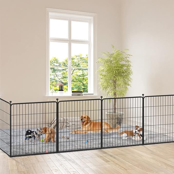 Dog Playpen 32 inch 10 Panels Indoor Dog Pen - Image 9