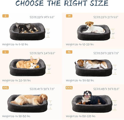 Orthopedic Dog Bed for Large Dogs Breeds, High Density Egg Crate Foam Dog Sofa - Image 5