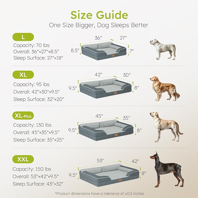 XXL Dog Bed for Extra Large Dogs, Giant Orthopedic Dog Beds - Image 8