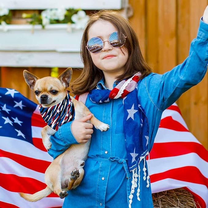 4th of July Dog Bandanas, Independence Holiday Bandana, Premium Durable - Image 5