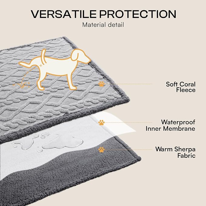 Luciphia Waterproof Pet Blanket, Liquid Pee Proof Dog Blanket - Image 3