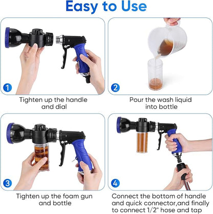 Pet Bathing Sprayer Kit, 10 Spray Patterns, Adjustable Hose Wash Sprayer - Image 4
