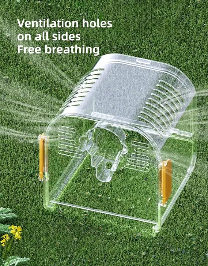 Portable Plastic Bird Cages Lightweight Waterproof Ventilated Travel Bird Cage - Image 5