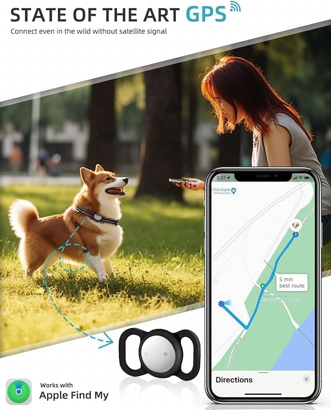 GPS Tracker for Dogs, Mini GPS Cat Tracker, Smart Pet Activity Tracker - Image 2