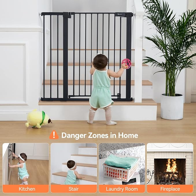 COMOMY 36" Extra Tall Baby Gate - Image 3
