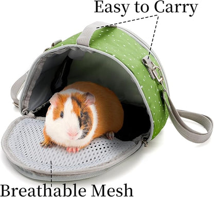 Coloch Hamster Carrier Bag, Small Pet Outgoing Travel Pouch Breathable Guinea - Image 3