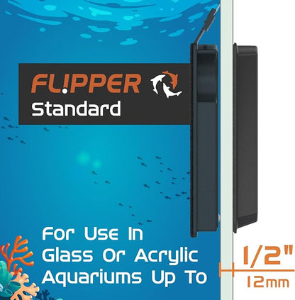 FLIPPER Standard Magnetic Aquarium Glass Cleaner – 2-in-1 Scrubber and Scraper - Image 3