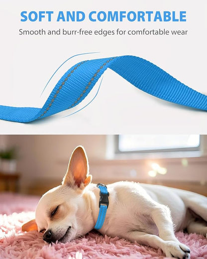 Joytale Small Dog Collar, Reflective and Adjustable Nylon Collar - Image 3