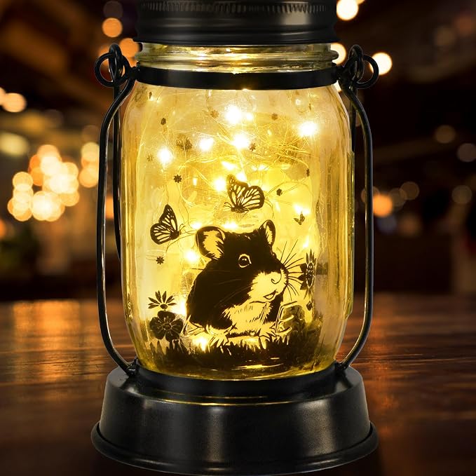 kyoryuger Hamster Gifts for Women/Men Hamster Solar Lanterns Mom Birthday - Image 8