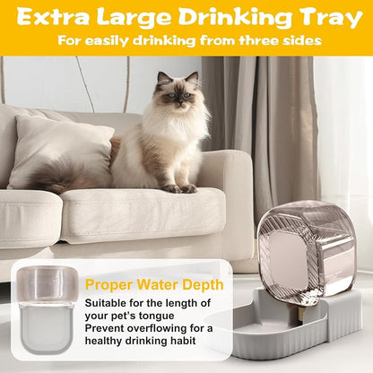 Gravity Water Bowl for Cats, 3L Automatic Pet Water Dispenser, Large Gravity - Image 4